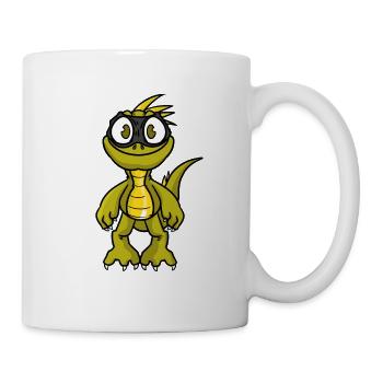 Robber Iguana, Leguan - Tasse - Weiß - Rechts