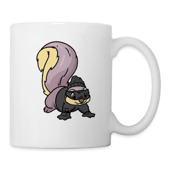 Squirrel robber, croissant - Mug - white - Right
