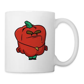 Bellpepper Coach, poivrons - Mug blanc - blanc - Droite