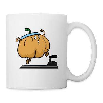 Squash workout, pumpkin, pumpkin - Mug - white - Right