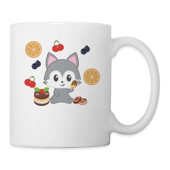 Husky - Husky T-Shirt - Husky - Snacking - Mug - white - Right