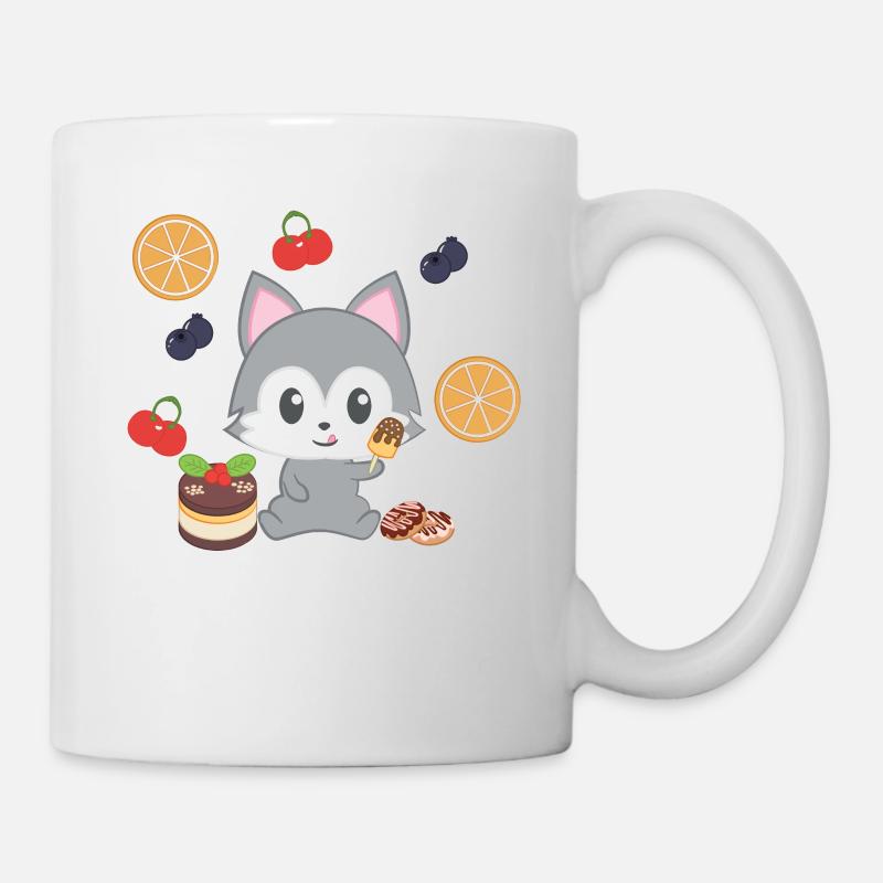 Husky - T-shirt Husky - Husky - Collations - Mug blanc - blanc