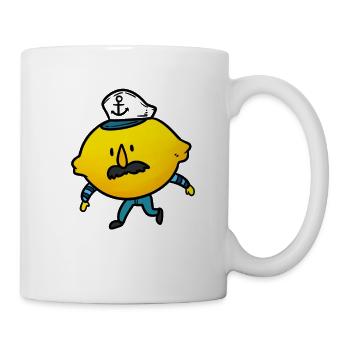 Capitaine Lemon, citron - Mug blanc - blanc - Droite