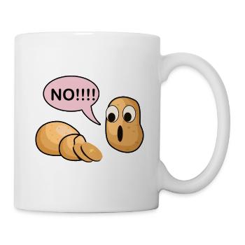 Pomme de terre choc - Mug blanc - blanc - Droite