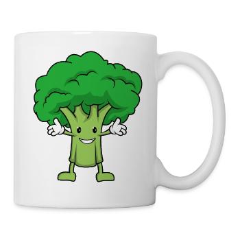 Brokkoli umarmung - Tasse - Weiß - Rechts