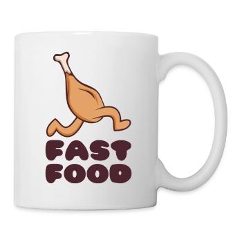 Fast Food - Tasse - Weiß - Rechts