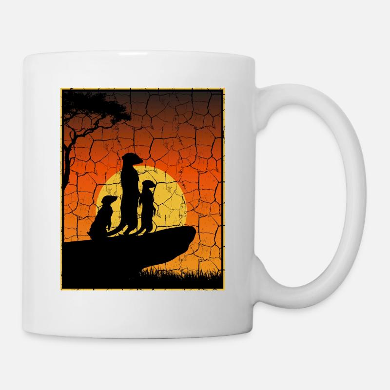 suricates - Mug blanc - blanc