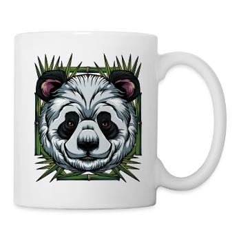 Pandabär - Tasse - Weiß - Rechts