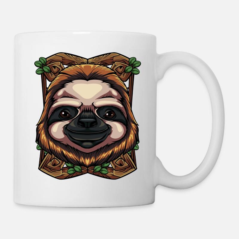 Faultier - Tasse - Weiß