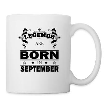 Legends are born in September. Birthday Legends - Mug - white - Right