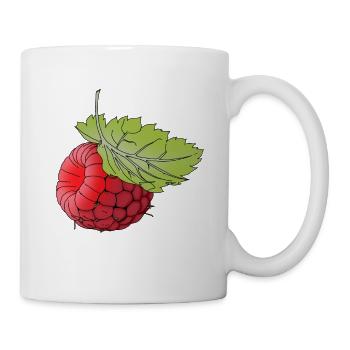 Leckere Himbeere Geschenkidee für Obstsalat Fans - Tasse - Weiß - Rechts