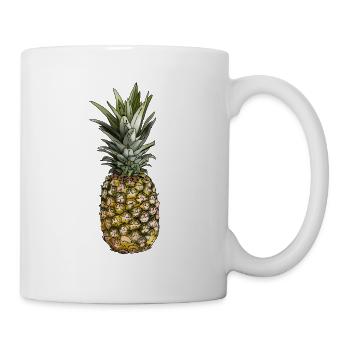 Idée cadeau ananas cool pour les amis fruits - Mug blanc - blanc - Droite