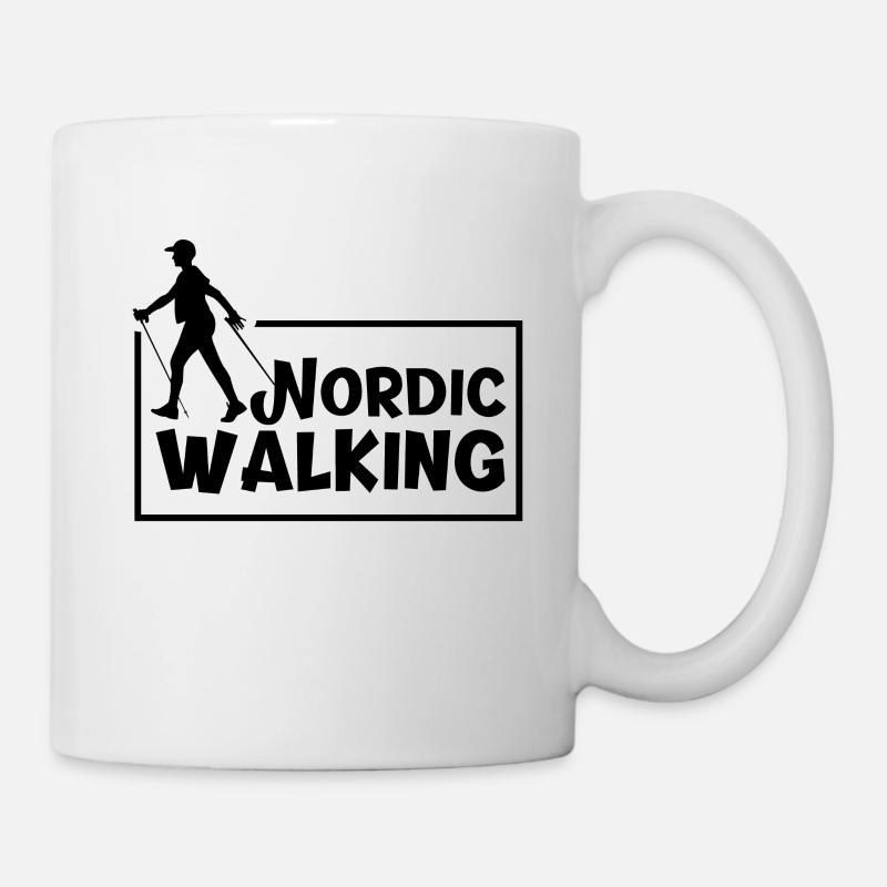 marche nordique - Mug blanc - blanc