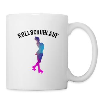 Rollkunstlauf Rollschuhe Pirouette Rollschuhlauf - Tasse - Weiß - Rechts