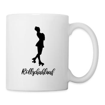 Rollkunstlauf Rollschuhe Pirouette Rollschuhlauf - Tasse - Weiß - Rechts