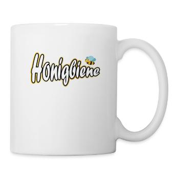 Honigbiene mit Biene - Tasse - Weiß - Rechts