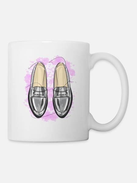 Stylische Schuhe - Tasse - Weiß