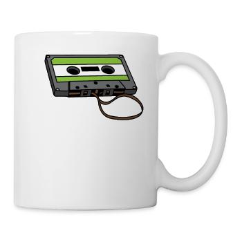 Cassette cassette audio cassette audio cadeau des années 80 - Mug blanc - blanc - Droite