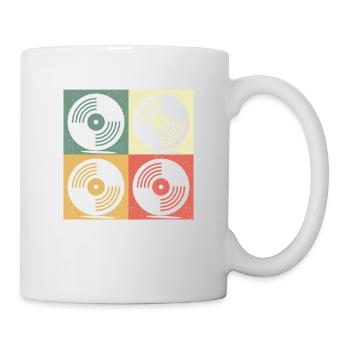 Vinyl Record Turntables Retro Gift - Mug - white - Right