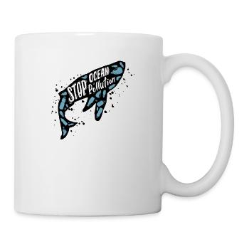 Stop Ocean Pollution! - Mug - white - Right