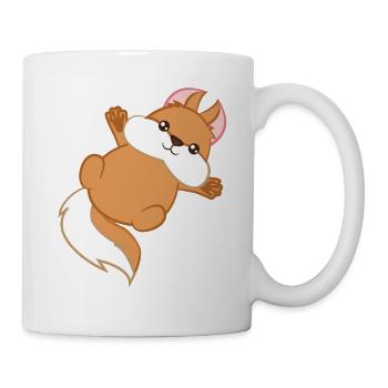 Eichhörnchen - Hörnchen - Geschenk - Niedlich - Tasse - Weiß - Rechts