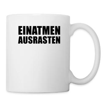 Inhale Freaking Out Funny Saying Gift - Mug - white - Right