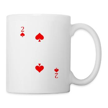 Poker Pokerface Pot Spiel Glück Casino Geschenk - Tasse - Weiß - Rechts