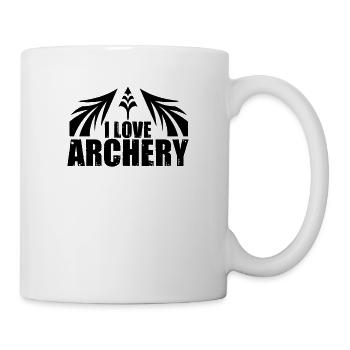 Bogenschießen Bogenschießen Bogenschießen - Tasse - Weiß - Rechts