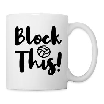 volley-ball - Mug blanc - blanc - Droite
