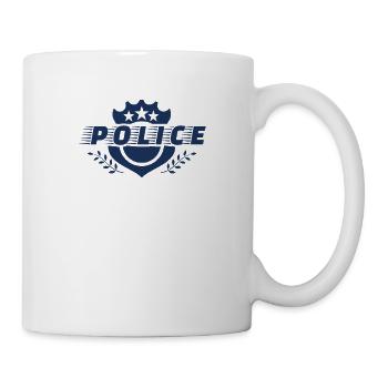 Police Police Dog PoliceWoman Police Officer Bull - Mug - white - Right
