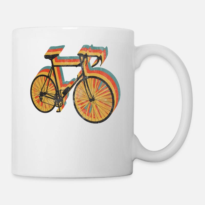 Velo de course velo sport retro vintage - Mug blanc - blanc