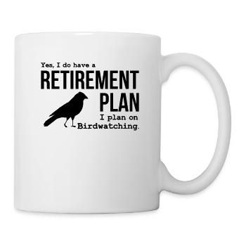Funny Birdwatching TShirt and Other Items - Mug - white - Right