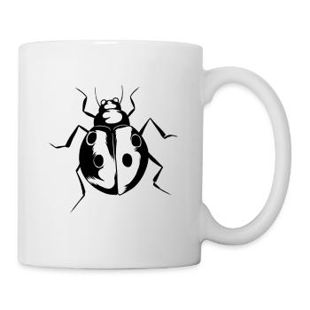 Coccinelle - Mug blanc - blanc - Droite