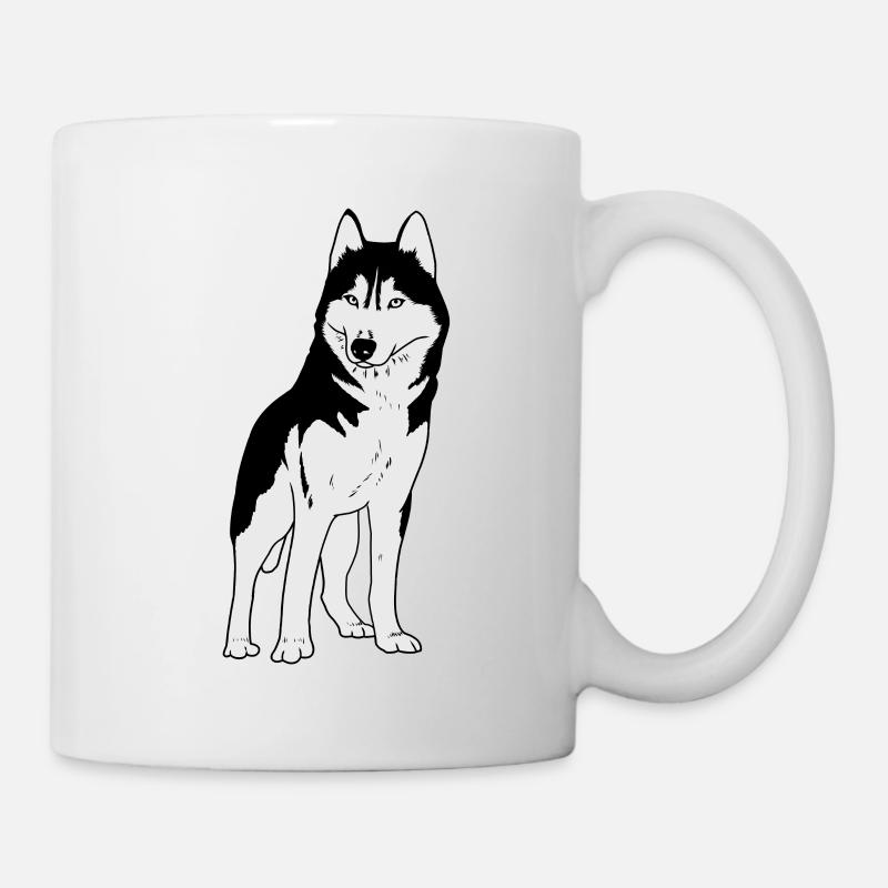 Husky Hund - Tasse - Weiß