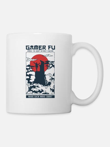 Temple Gamer Fu - Mug blanc - blanc