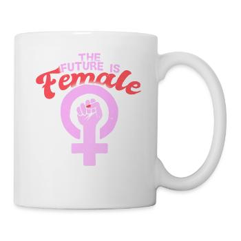 Le pouvoir des femmes pour l'avenir - Mug blanc - blanc - Droite