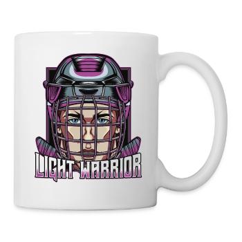 Ice hockey mask hockey stick sport gift idea - Mug - white - Right