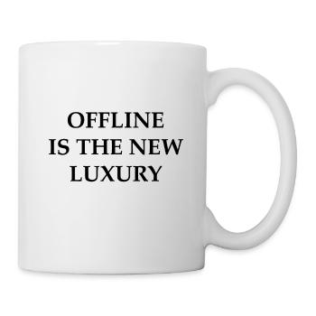 Offline est le nouveau luxe - Mug blanc - blanc - Droite