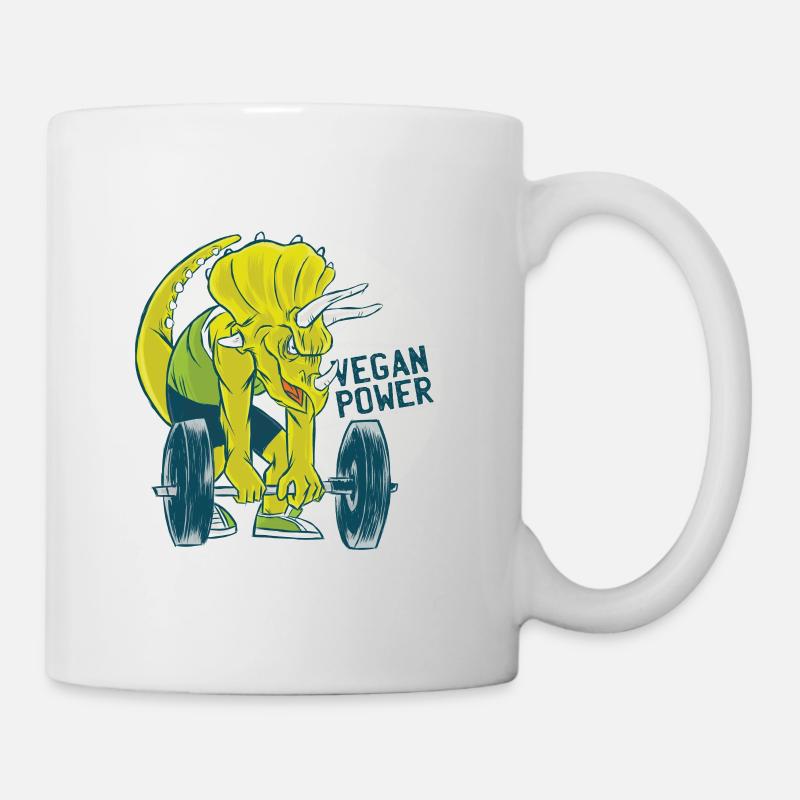 Vegan Power - Tasse - Weiß