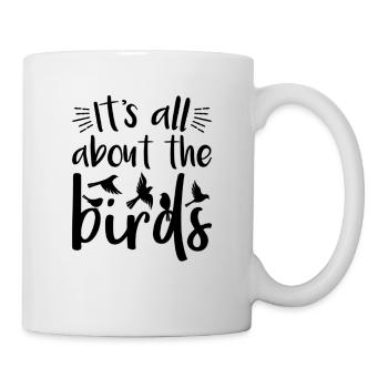 Birder, Birdwatcher, thème cadeau pour oiseaux à imprimer - Mug blanc - blanc - Droite