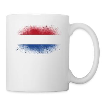Holland grunge flag Netherlands funny gift - Mug - white - Right