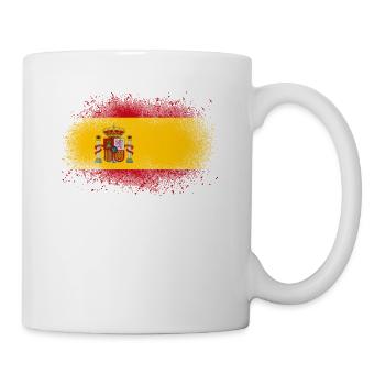 Spain grunge spanish flag funny gift - Mug - white - Right