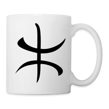 Amazigh Berbère Drapeau symbole maghreb arabe - Mug blanc - blanc - Droite