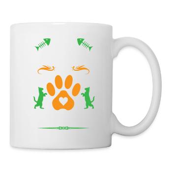 EASILY DISTRACTED BY CATS - Tasse - Weiß - Rechts
