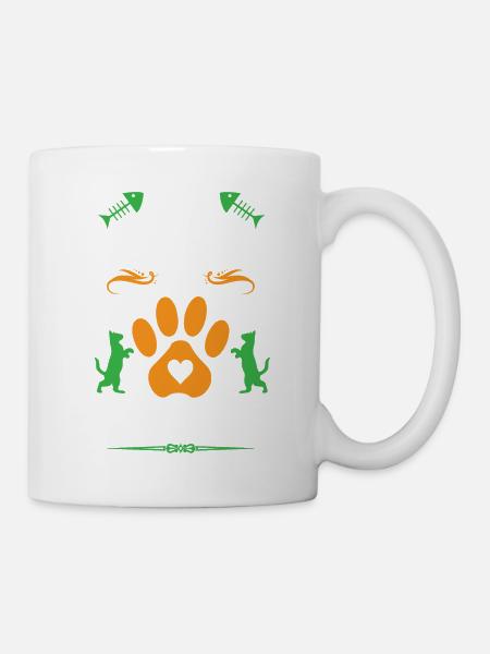EASILY DISTRACTED BY CATS - Tasse - Weiß