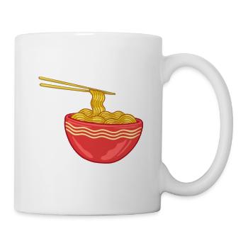 Cadeau de spaghettis pour amoureux de pâtes Ramen Chine - Mug blanc - blanc - Droite
