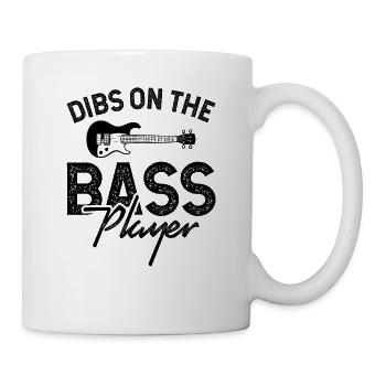Dibs on the Bass Player product - Mug - white - Right