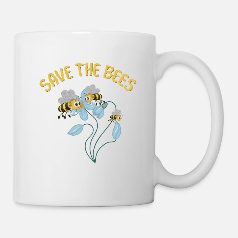 Save the Bees - Tasse - Weiß