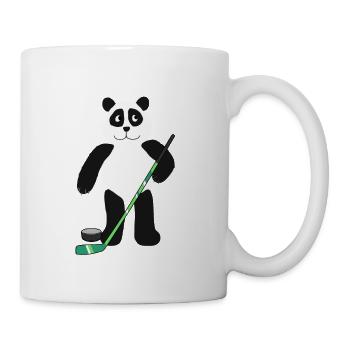 Panda Panda Bear Hockey sur glace Puck Hockey Enfants - Mug blanc - blanc - Droite