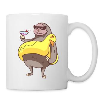 Summer sloth - Mug - white - Right